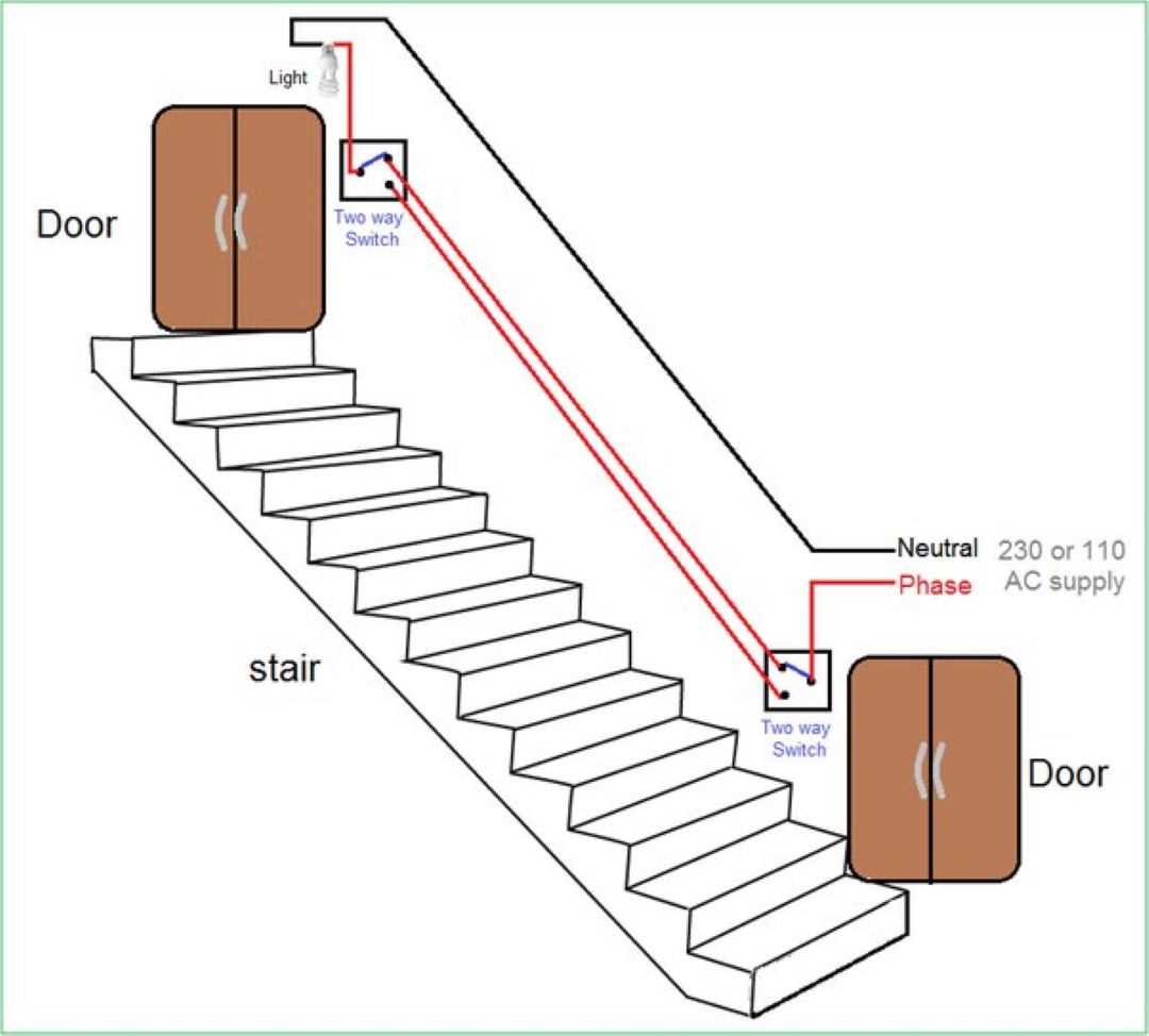 two way switch wiring diagram for two lights