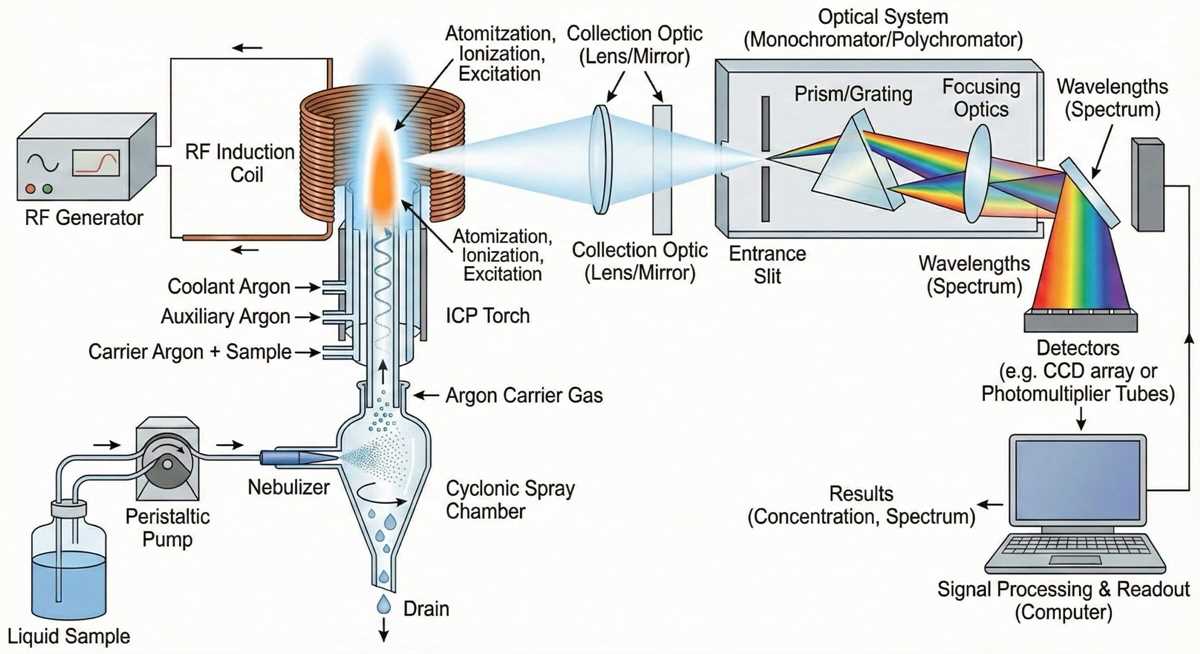 icp aes schematic diagram