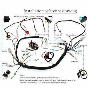 150cc scooter wiring harness diagram