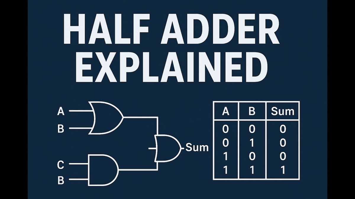 half adder truth table and circuit diagram half adder truth table and circuit diagram