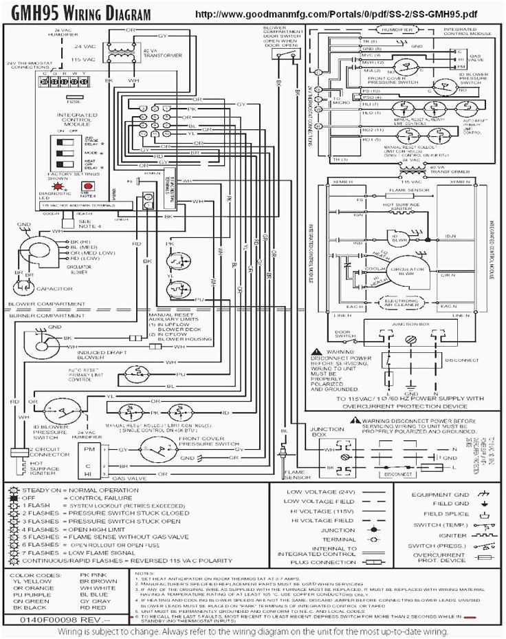 heat pump wiring diagram goodman
