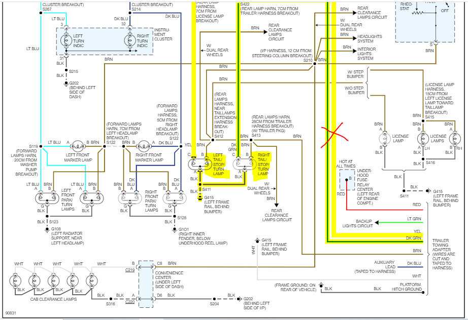 2016 gmc sierra tail light wiring diagram
