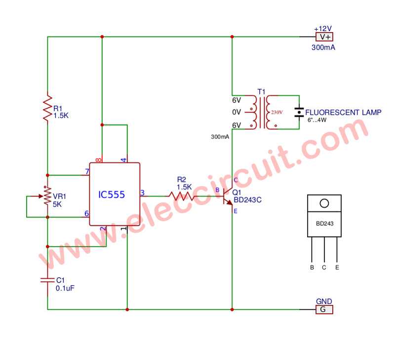 12v cfl circuit diagram