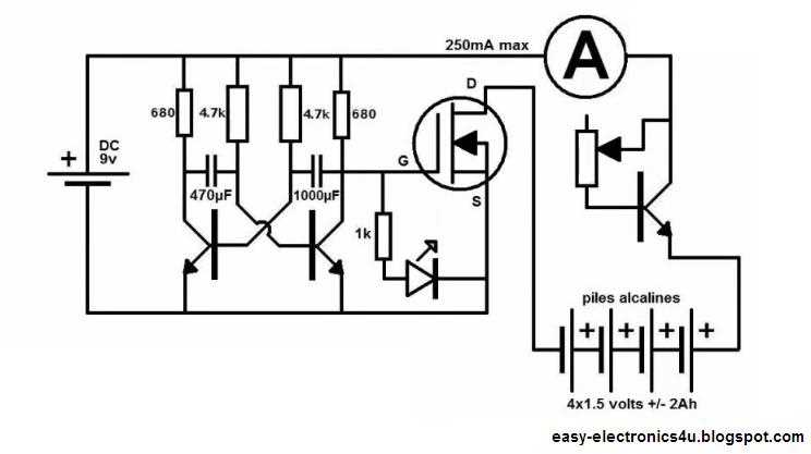 9 volt battery charger circuit diagram