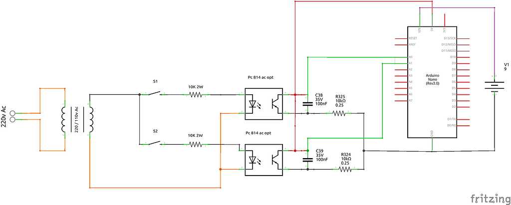 230v to 110v converter circuit diagram