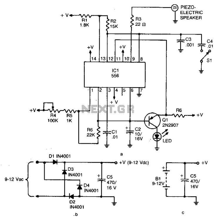 ultrasonic pest repeller circuit diagram