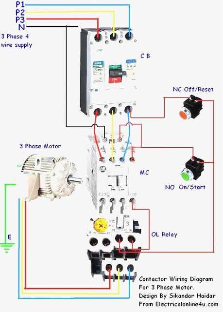hold on contactor circuit diagram