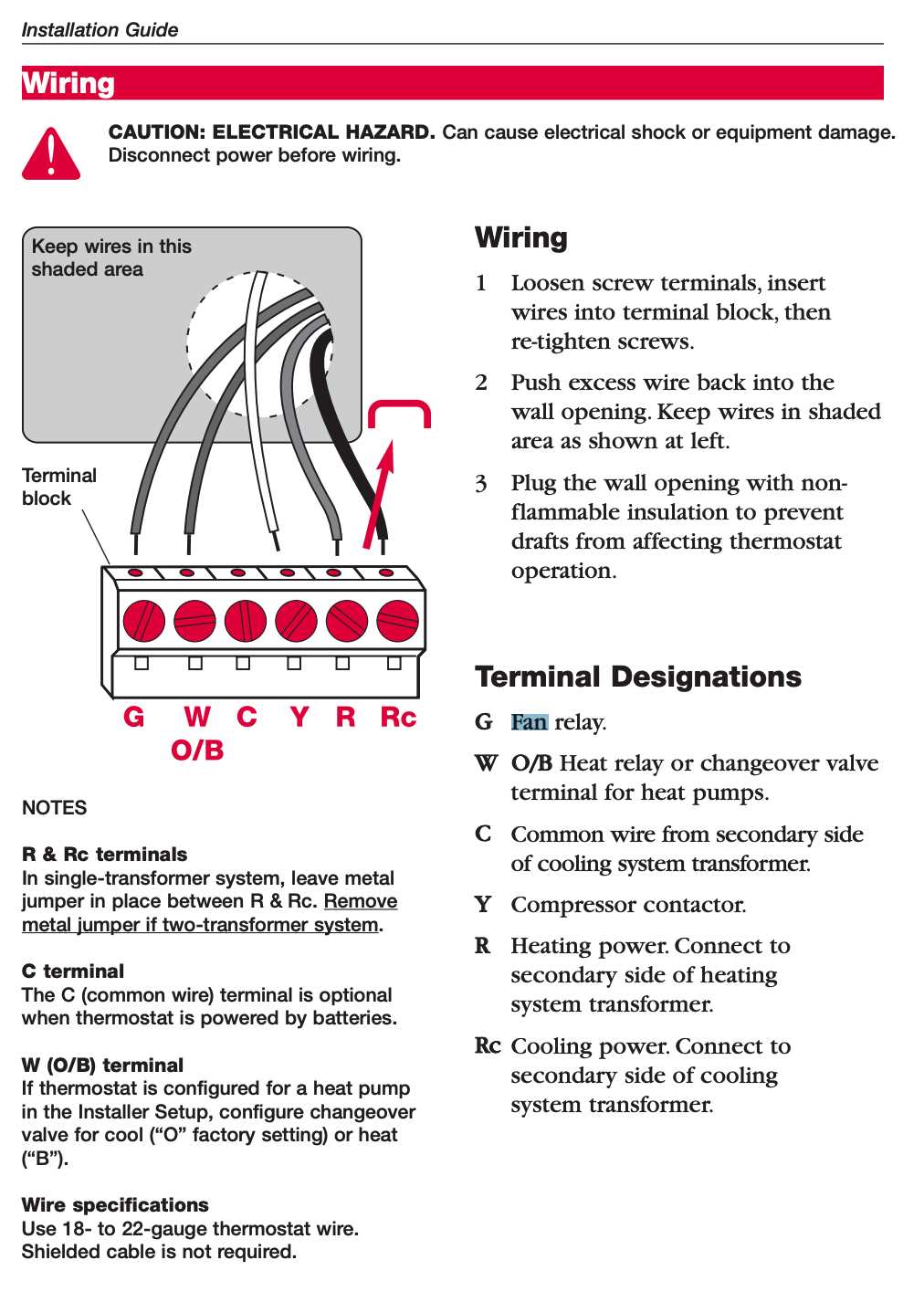 honeywell thermostat wiring diagram 6 wire
