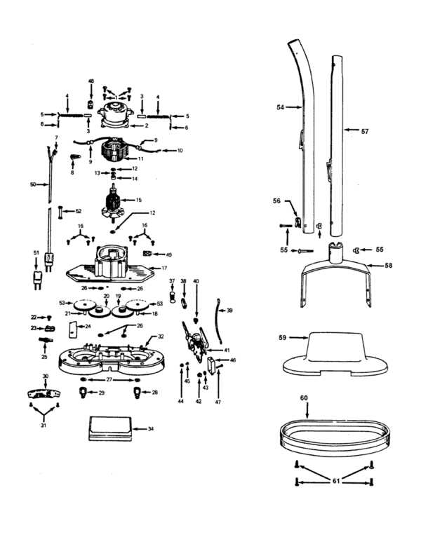 hoover vacuum cleaner repair parts schematics diagrams