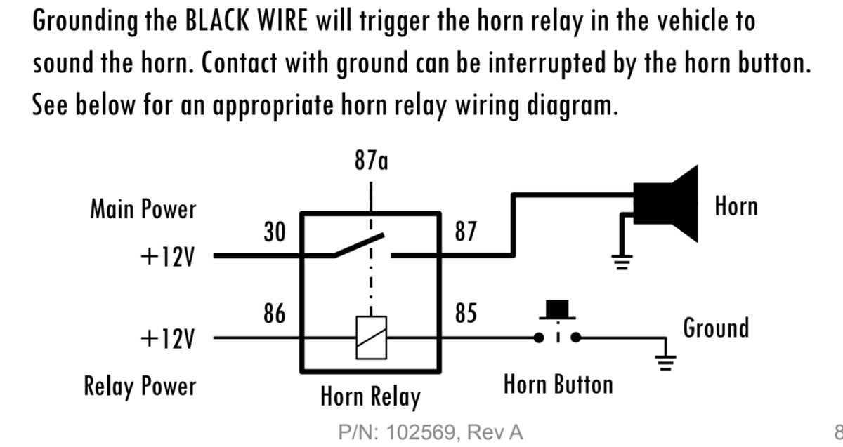 horn with relay wiring diagram