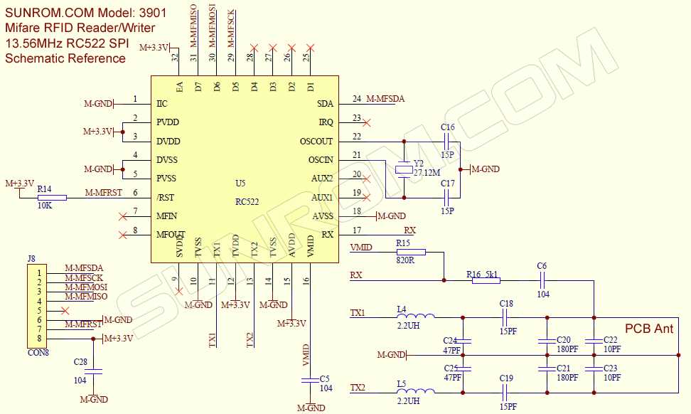 rfid reader schematic diagram