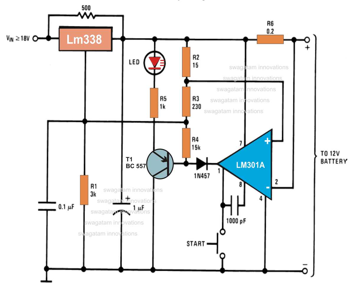 12v 24v battery charger circuit diagram