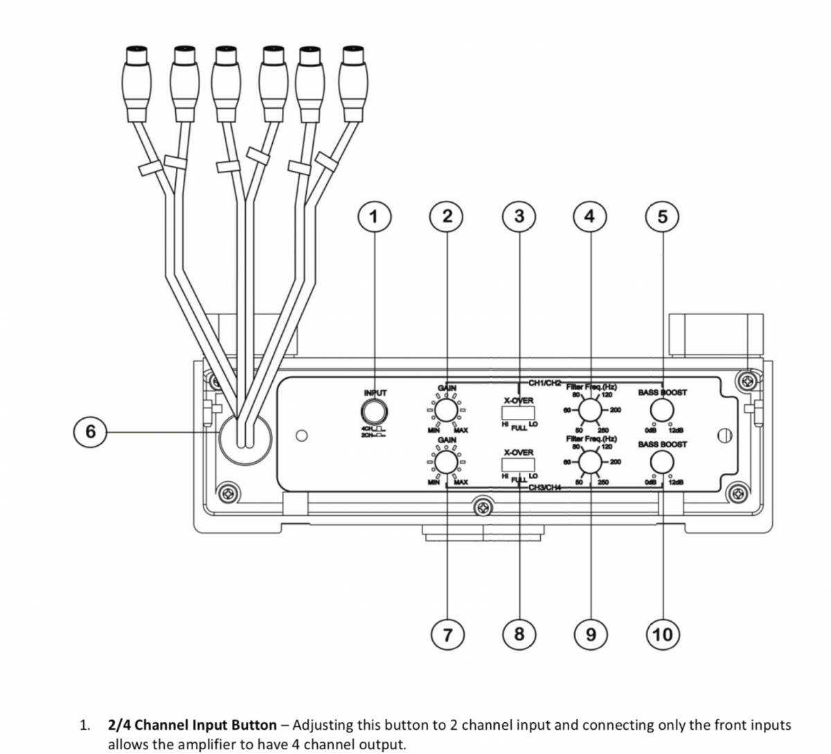 2 channel amp wiring diagram 4 speakers