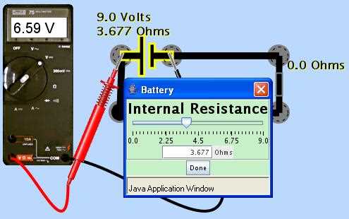 internal resistance circuit diagram