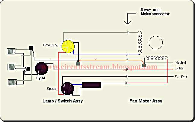 hunter ceiling fan schematic diagram