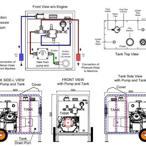 hydraulic power pack schematic diagram