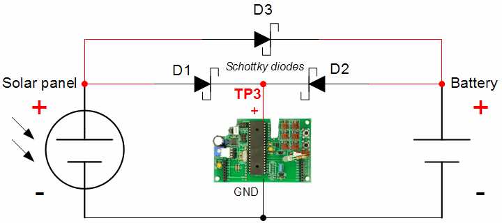 solar charging system schematic diagram