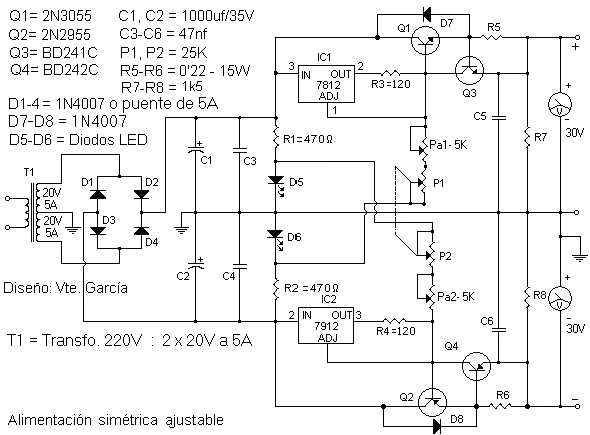 power supply schematic diagram 30v