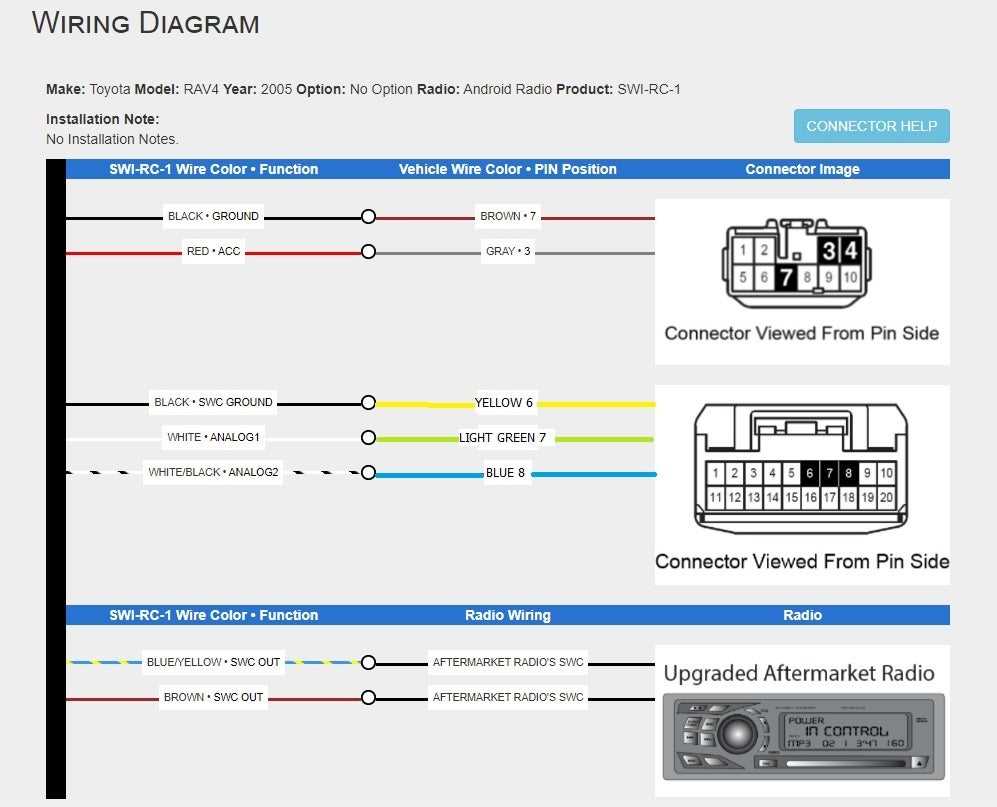 steering wheel control wiring diagrams