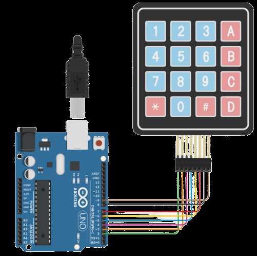 4x4 keypad circuit diagram