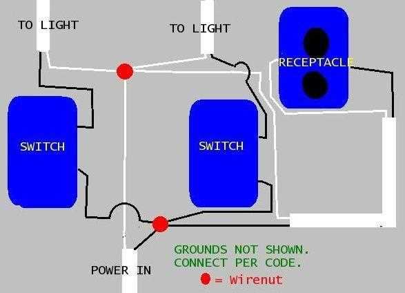 2 switches 1 light wiring diagram