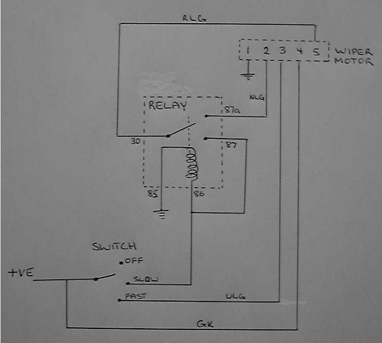 24v wiper motor wiring diagram