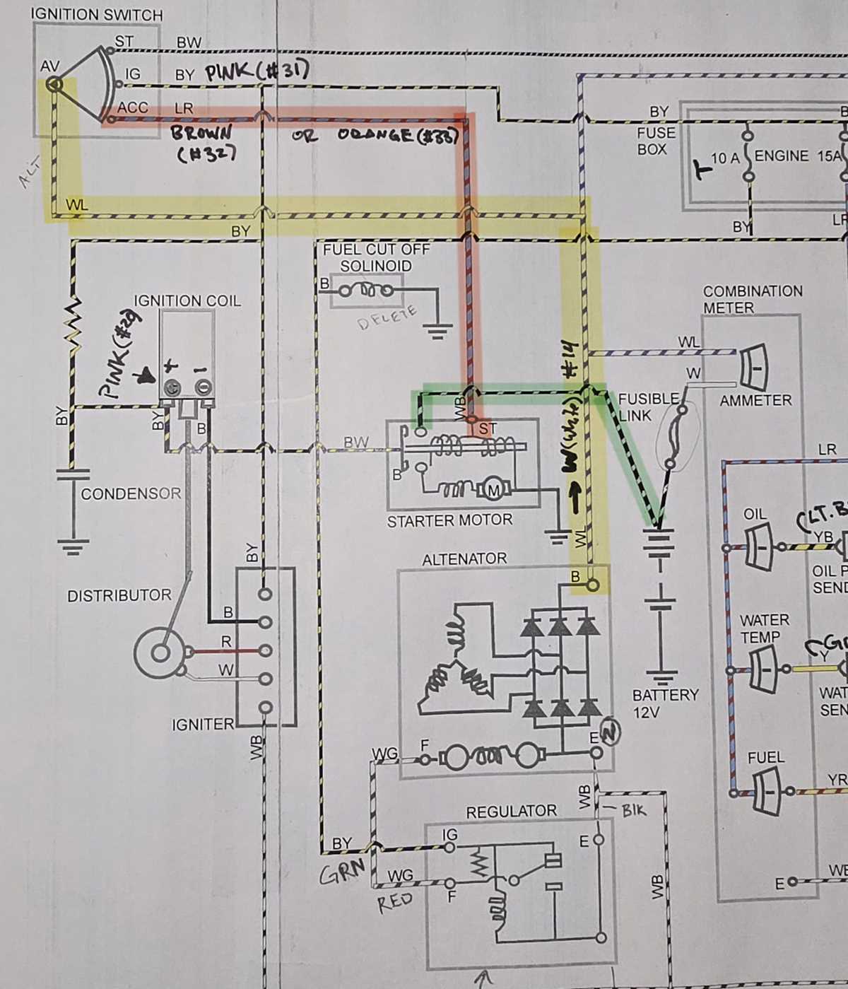 ignition key toyota ignition switch wiring diagram