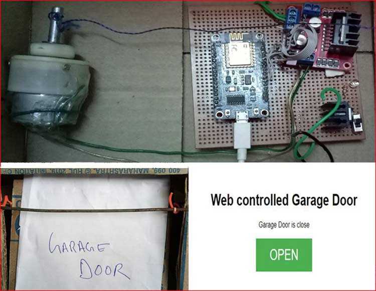 garage door sensor circuit diagram
