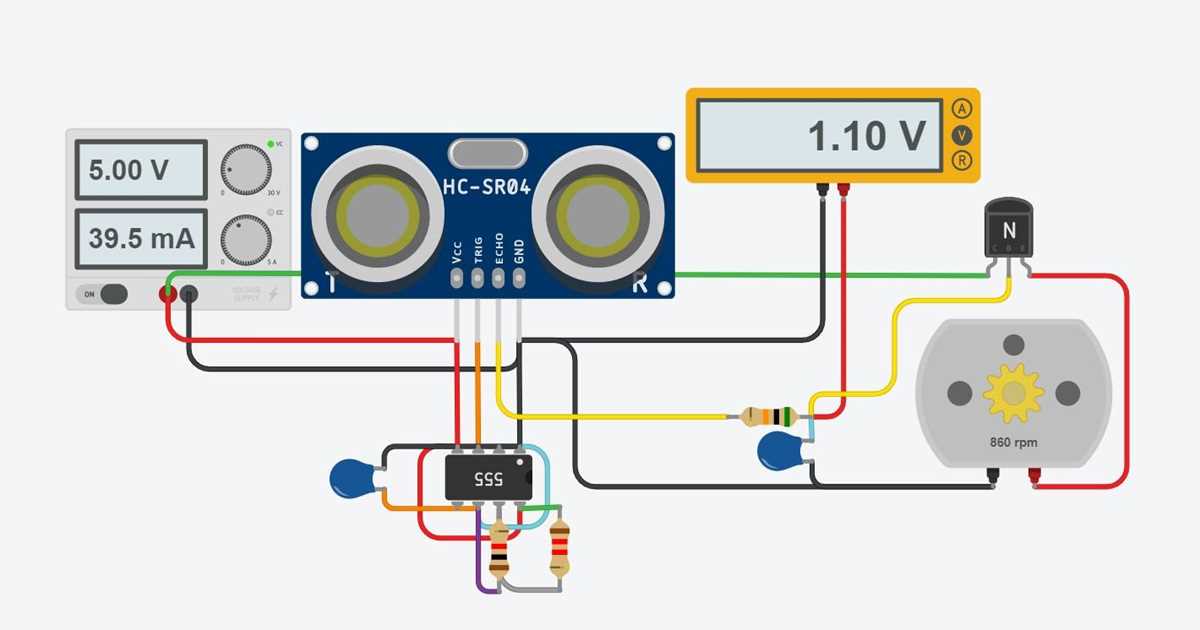 hc sr04 ultrasonic sensor circuit diagram