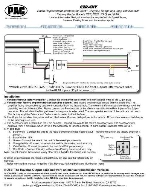 pac c2r chy4 wiring diagram
