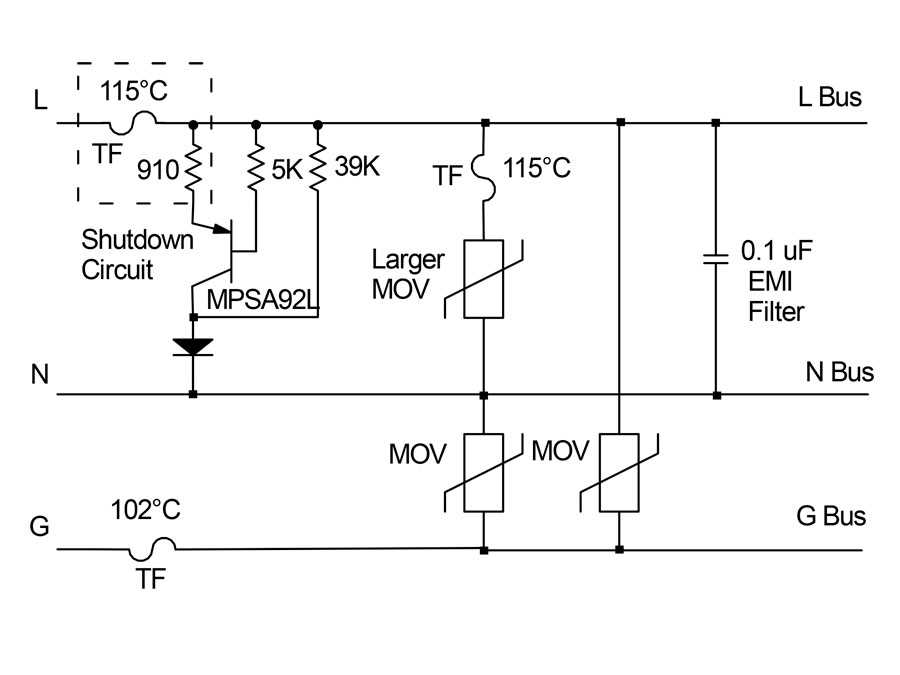 power strip circuit diagram