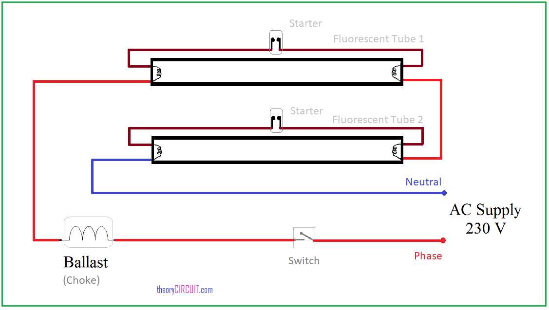 tube light circuit diagram tube light circuit diagram
