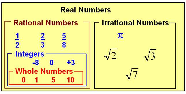 illustrate the schematic diagram of real number system