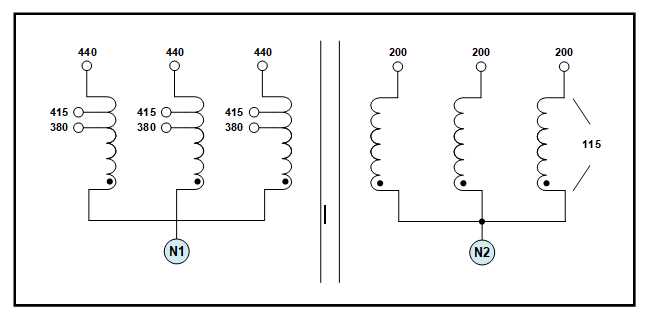 isolation transformer circuit diagram