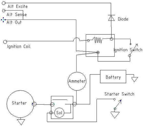 3 wire ford alternator wiring diagram