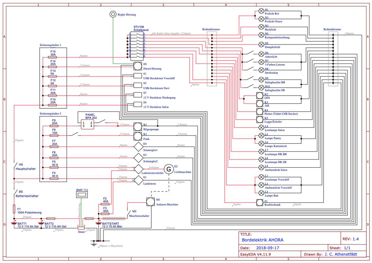 simple basic boat wiring diagram