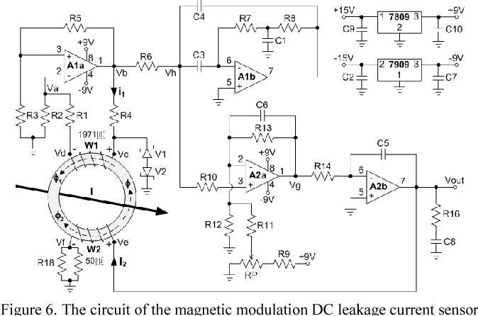 dc current sensor circuit diagram
