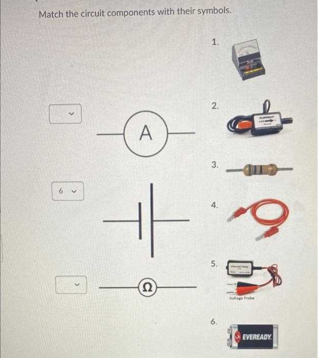 match the circuit components with their schematic diagrams