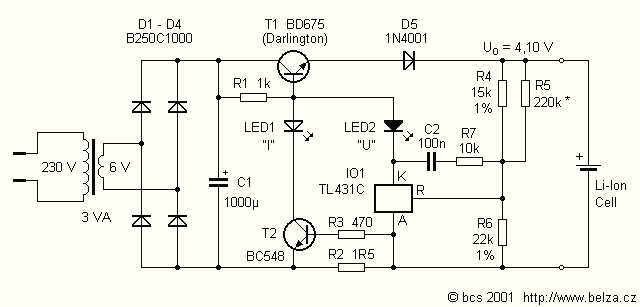 lithium ion battery circuit diagram