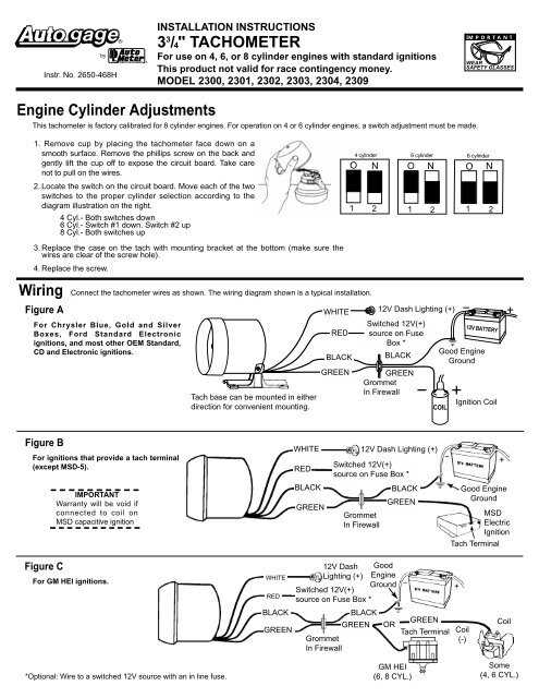 jegs tach wiring diagram