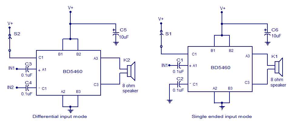 class d power amplifier circuit diagram