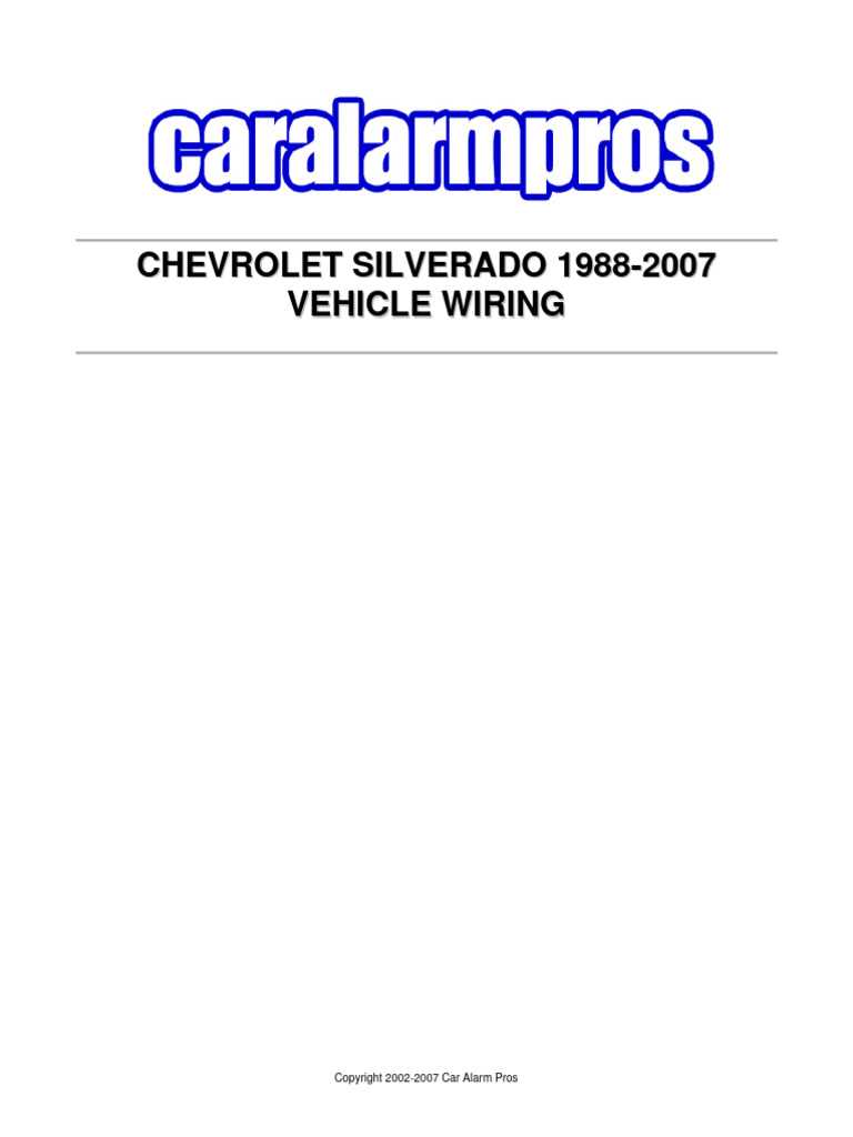 2006 silverado ignition switch wiring diagram