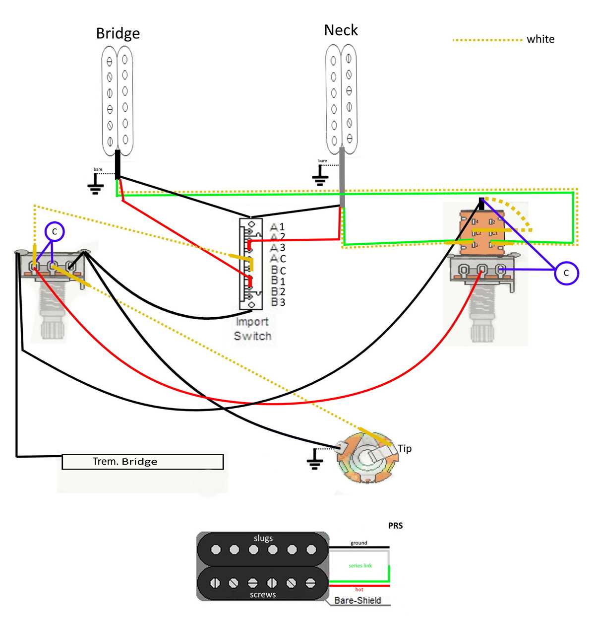paul reed smith wiring diagram