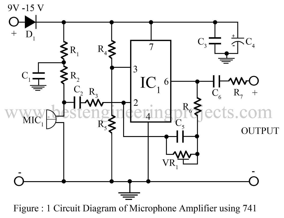 microphone circuit diagram