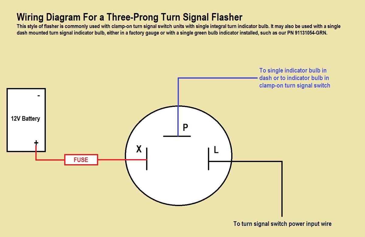 turn signal flasher circuit diagram