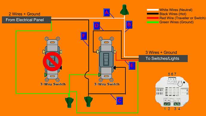 3 way switch with pilot light wiring diagram