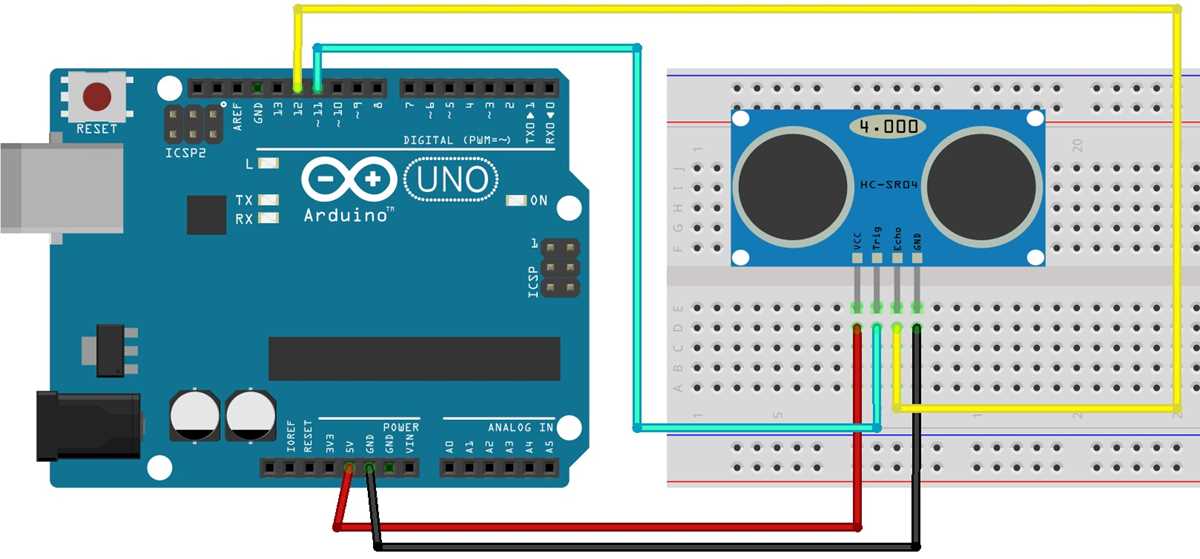 hc sr04 ultrasonic sensor circuit diagram