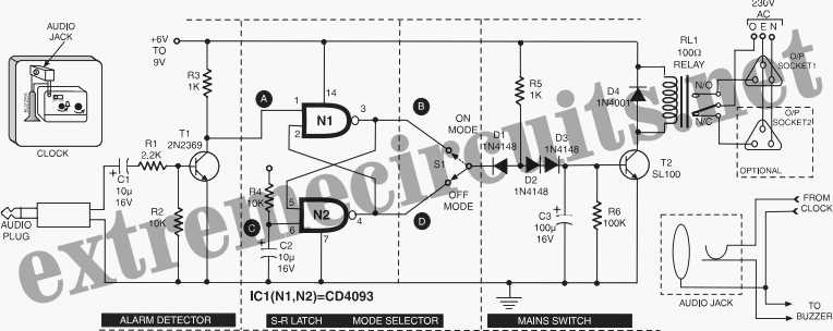 time switch circuit diagram