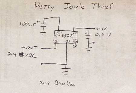 joule thief circuit diagram