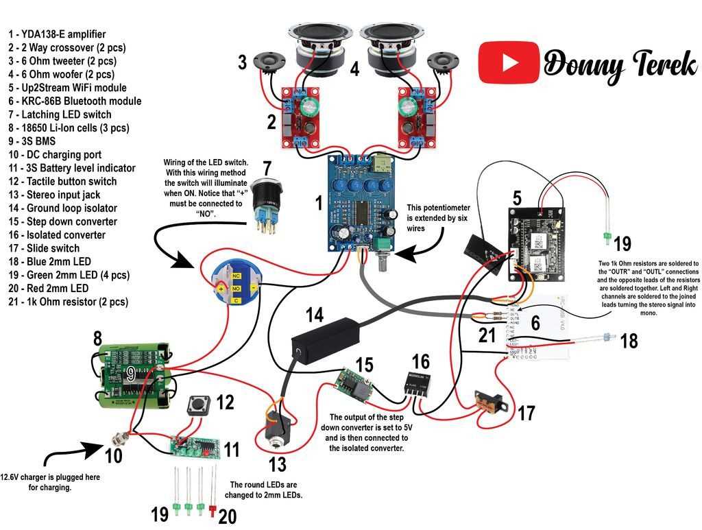 bluetooth speaker schematic diagram